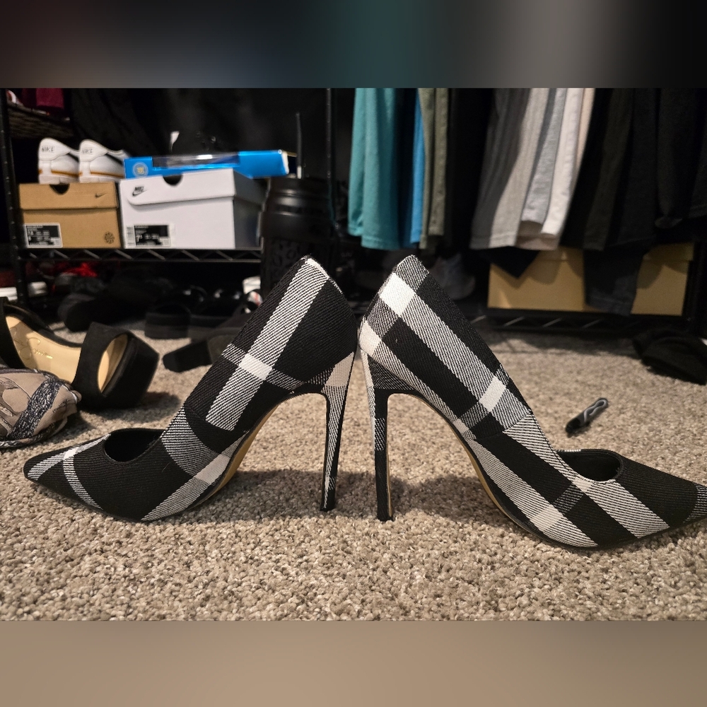 Plaid Heels